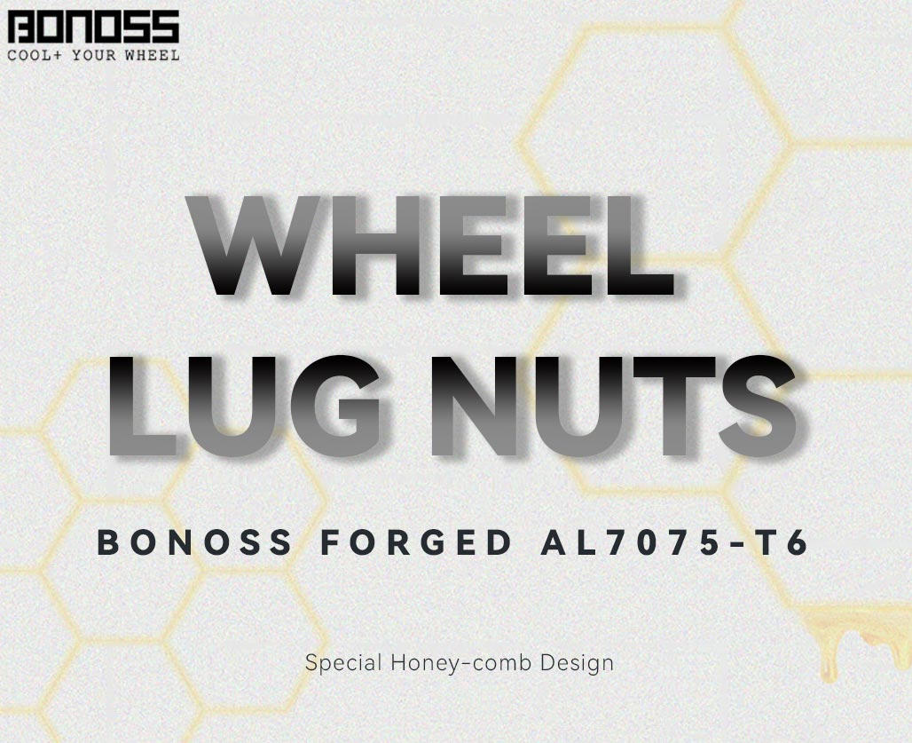 BONOSS Forged 7075-T6 Aluminum Wheel Lug Nuts Honeycomb Style Torquing Lug Nuts Kit (2)